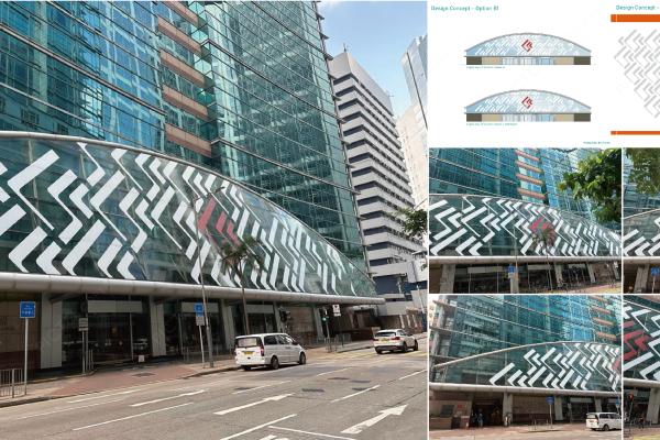 Facade Curtain Wall Super Graphic